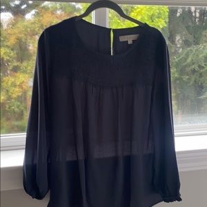 Loft blouse blue/ slate grey color